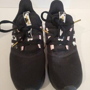 Adidas Black with Cow Print Stripe Primegreen Athletic shoes